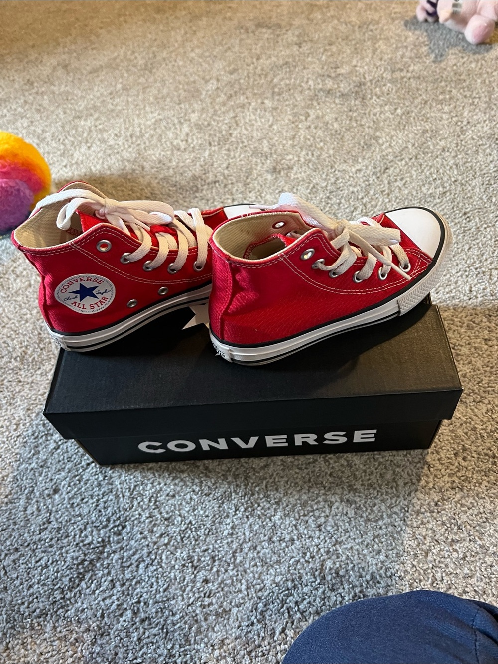 Converse Kids Red High-Top Sneakers